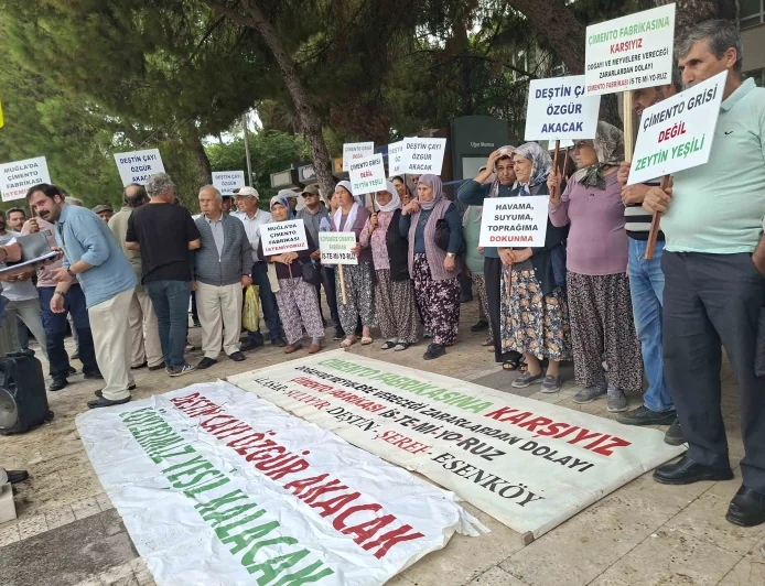 MUĞLA’DA ÇİMENTO FABRİKASINA KARŞI ADALET NÖBETİ SÜRÜYOR