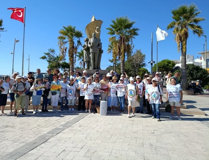 Emeklinin sefalet feryadı Bodrum'da meydanlara taşındı
