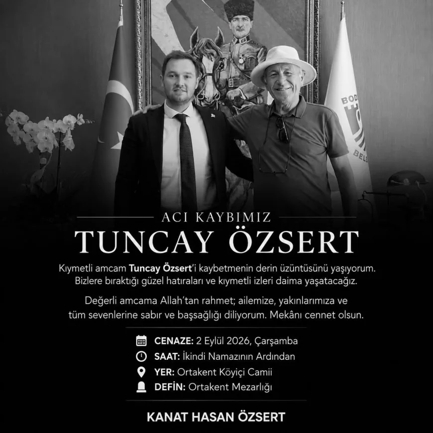 Bodrum’un değerleri bir bir gidiyor… Acı haber Tuncay Özsert’ten geldi