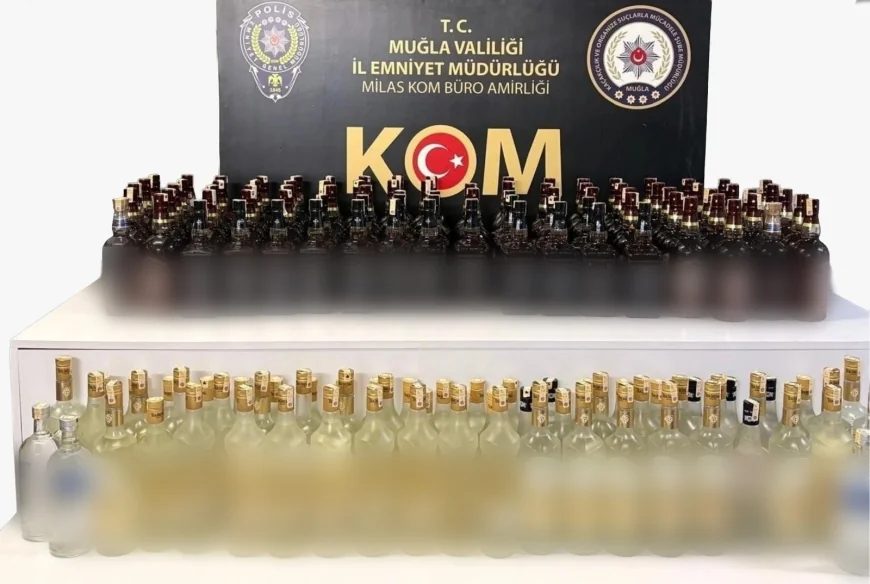 ARAÇTA KAÇAK İÇKİ OPERASYONU: 154 ŞİŞE ELE GEÇİRİLDİ