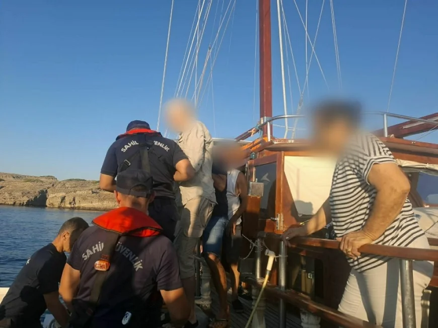Mavi yolculukta yaralananları sahil güvenlik kurtardı