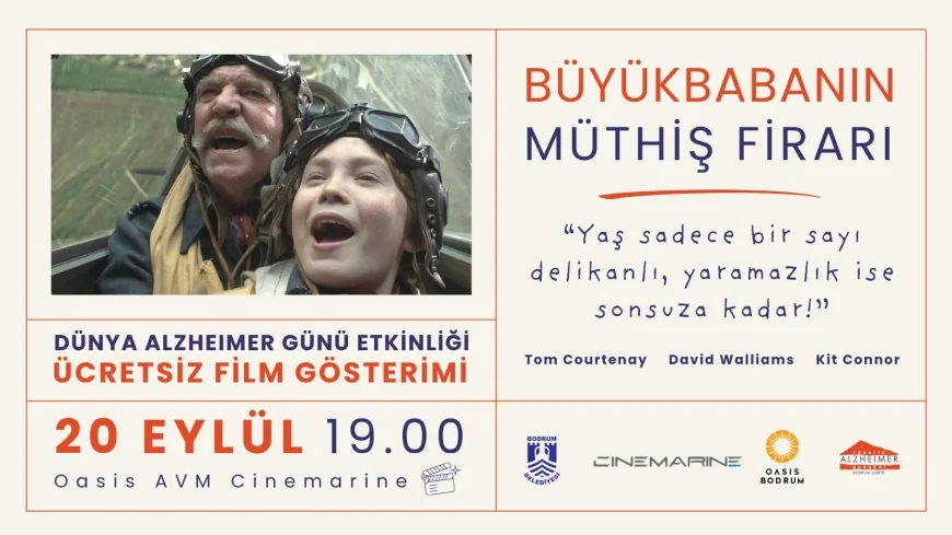 BODRUM’DA ALZHEİMER FARKINDALIĞI İÇİN ÜCRETSİZ FİLM GÖSTERİMİ