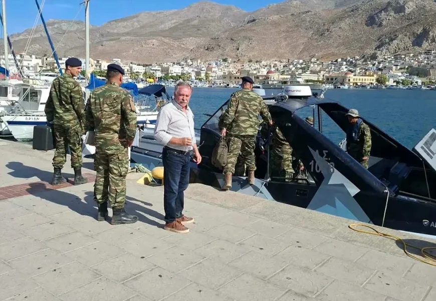 YUNANİSTAN BODRUM’UN DİBİNDEKİ ADAYA ASKER YERLEŞTİRDİ, ŞİMDİ ASKERİ HELİKOPTER PİSTİ YAPIYOR