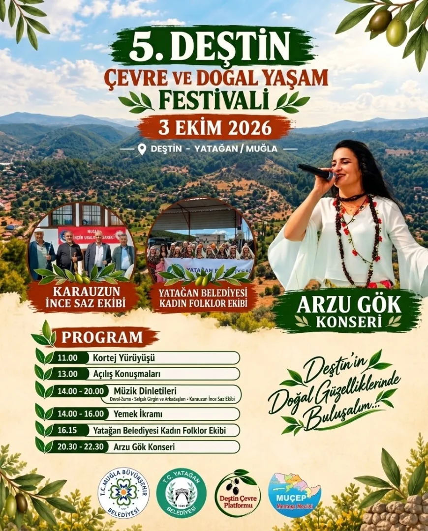 DEŞTİN’DE DOĞA, MÜZİK VE KÜLTÜR BULUŞMASI 5. DEŞTİN ÇEVRE VE DOĞAL YAŞAM FESTİVALİ 3 EKİM’DE