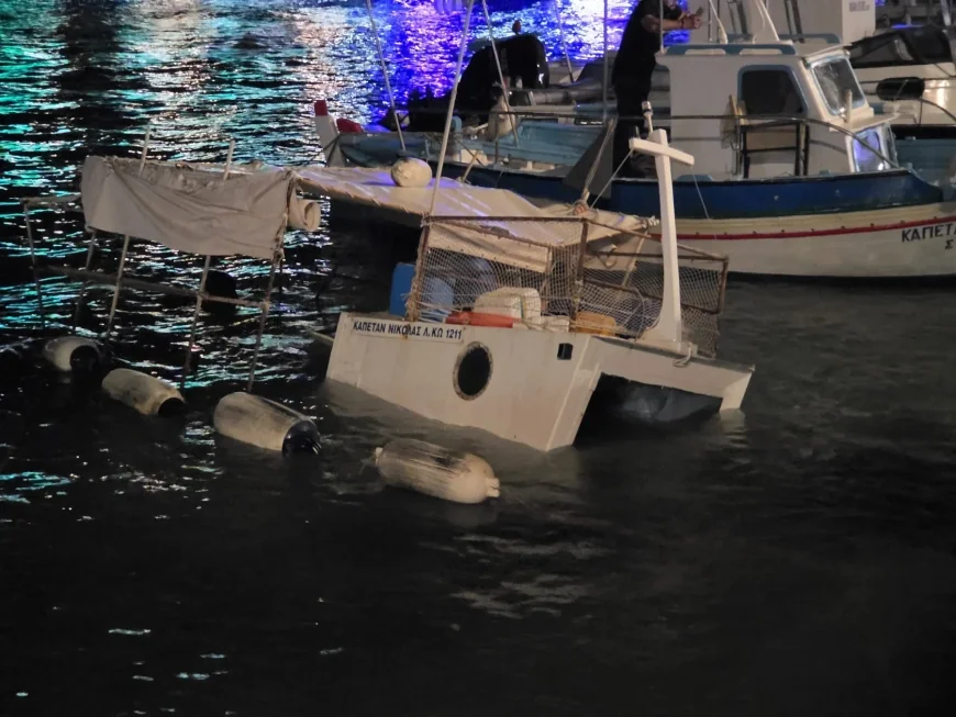 Ege’de Olumsuz Hava Koşulları Şiddetini Artırdı: İstanköy (Kos) Adası’nda Tekneler Battı