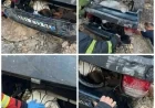 OTOMOBİL UÇURUMA UÇTU: YARALILAR VAR!