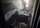 BODRUM YOKUŞBAŞI'NDA EV YANDI