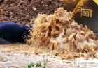 SU İSALE HATTI BU KEZ GÜVERCİNLİK’TE PATLADI! TONLARCA SU DENİZE AKTI