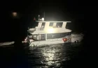 DENİZDE CAN PAZARI SU ALIP BATAN TEKNEDEKİ 2 KİŞİ KURTARILDI