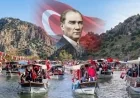 Dalyan Kanalı'nda Görkemli Cumhuriyet Korteji: 103 Tekne ile Su Üstünde Coşku