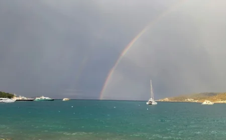 TORBA’DA SAĞANAK ÖNCESİ GÖKKUŞAĞI ŞÖLENİ