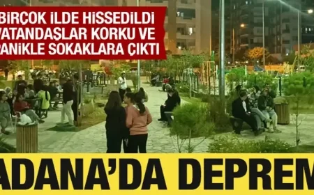 "Adana'da Deprem Fırtınası: Peş Peşe Sarsıntılar Sonrası Vatandaşlar Sokakta!"