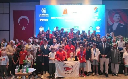 TYF YELKEN LİGİ TECHNO 293 SINIFINDA MADALYALAR SAHİPLERİNİ BULDU