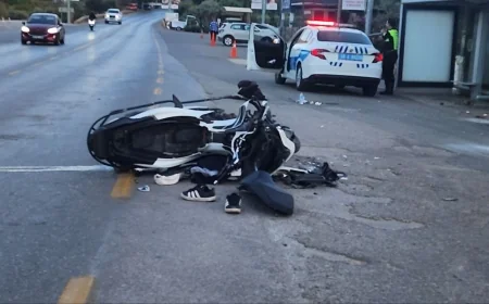 Bodrum Torba'da Feci Motosiklet Kazası: 2 Yaralı