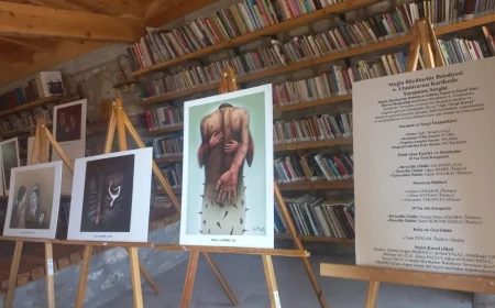Aşk ve Sevgi'nin karikatürleri sergilenmeye başlandı
