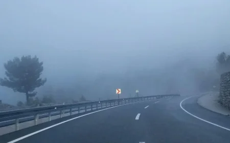 MUĞLA-DENİZLİ KARAYOLUNDA SAĞANAK VE SİS UYARISI