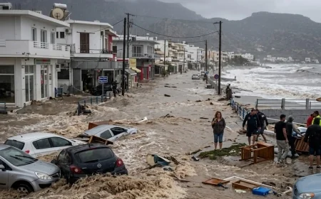 RODOS’U FIRTINA VE SAĞANAK VURDU: 1 ÖLÜ, KAYIPLAR VAR