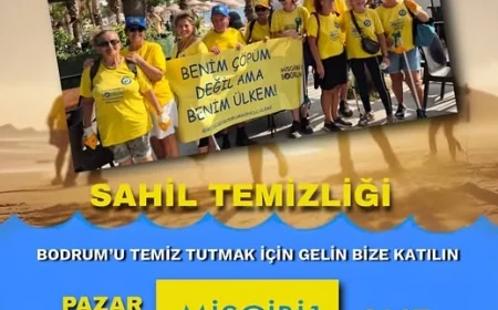 Bitez Kabakum Plajı’nda Sahil Temizliği Etkinliği Düzenleniyor