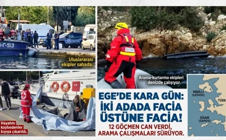 EGE'DE FACİA ÜSTÜNE FACİA: 12 CAN KAYBI, ARAMA ÇALIŞMALARI SÜRÜYOR!