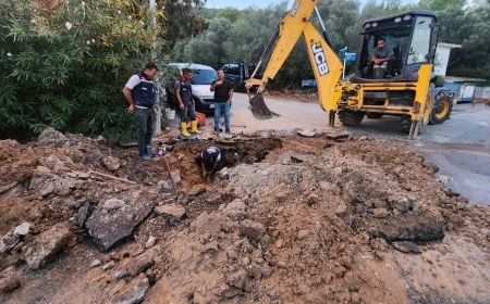 TORBA’DA İSALE HATTI YİNE PATLADI! VATANDAŞ İSYANDA