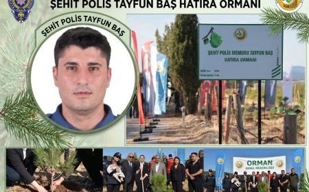 KAHRAMAN ŞEHİDİMİZ TAYFUN BAŞ’IN ADI FİDANLARLA ÖLÜMSÜZLEŞTİ