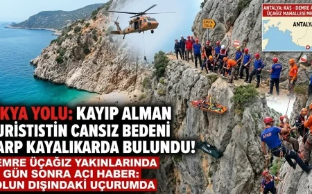 LİKYA YOLU’NDA KAYBOLAN ALMAN TURİSTİN CANSIZ BEDENİ BULUNDU