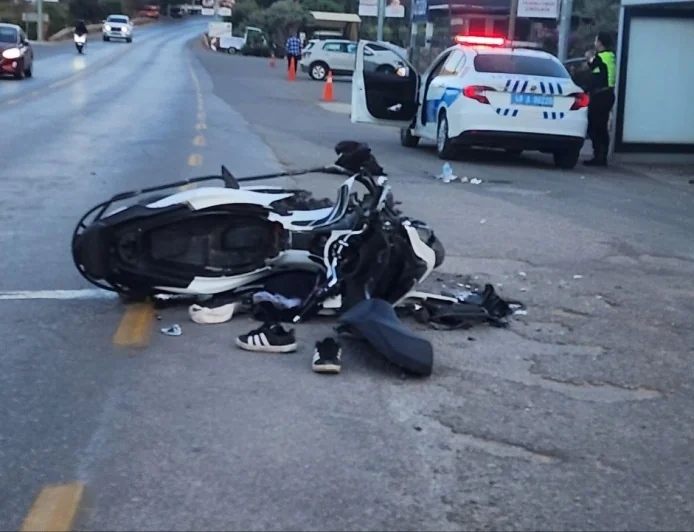 Bodrum Torba'da Feci Motosiklet Kazası: 2 Yaralı