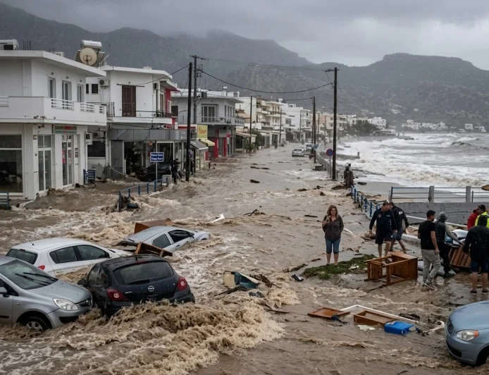 RODOS’U FIRTINA VE SAĞANAK VURDU: 1 ÖLÜ, KAYIPLAR VAR