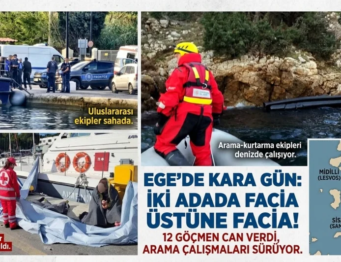 EGE'DE FACİA ÜSTÜNE FACİA: 12 CAN KAYBI, ARAMA ÇALIŞMALARI SÜRÜYOR!