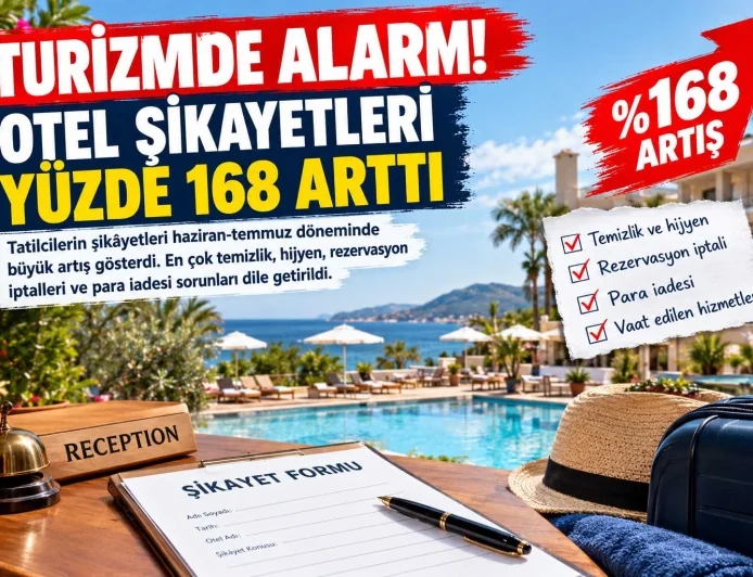 TURİZMDE ALARM! OTEL ŞİKÂYETLERİ BİR AYDA YÜZDE 168 ARTTI