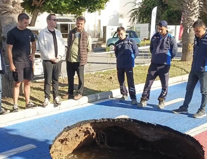 Bodrum’da sıradan bir gün. Koşu parkuru çöktü..