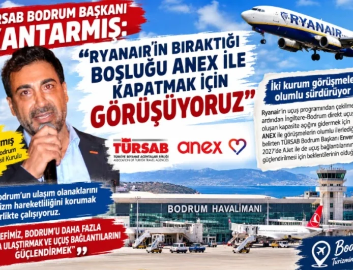TÜRSAB BODRUM BAŞKANI KANTARMIŞ:  “BODRUM’UN TURİZM GELECEĞİ TEK BİR HAVA YOLUNUN KARARINA BAĞLI DEĞİLDİR.”