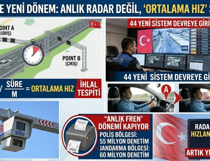    TRAFİKTE YENİ DÖNEM BAŞLIYOR, RADARI GÖRÜNCE FRENE BASMAK YETMEYECEK….