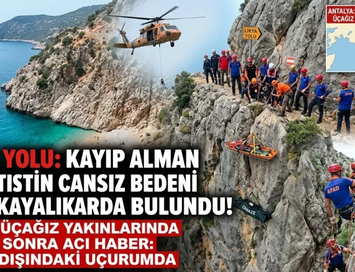 LİKYA YOLU’NDA KAYBOLAN ALMAN TURİSTİN CANSIZ BEDENİ BULUNDU