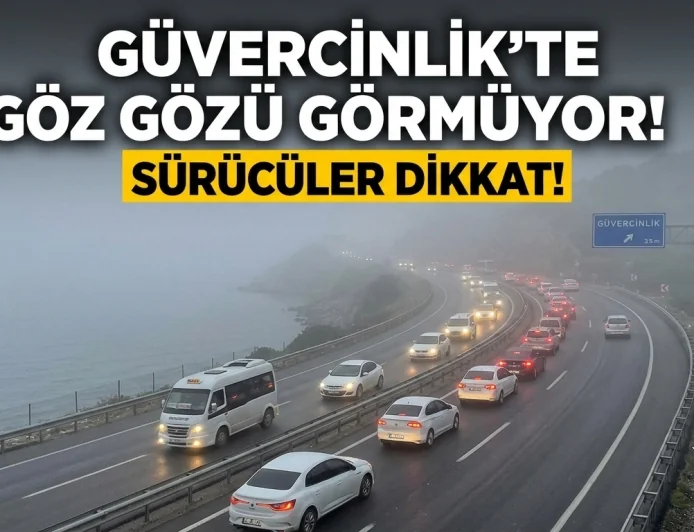 BODRUM-MİLAS YOLUNDA SİS KÂBUSU: GÜVERCİNLİK'TE GÖRÜŞ MESAFESİ DÜŞTÜ, TRAFİK DURMA NOKTASINA GELDİ!