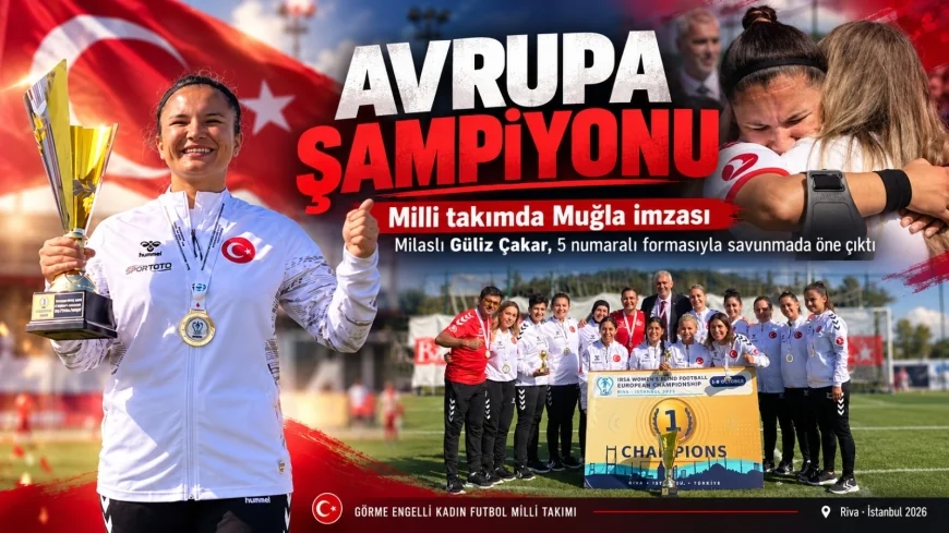 GÖRME ENGELLİ  KADIN MİLLİ FUTBOL  TAKIMINDA GÜLİZ ÇAKAR İLÇENİN GURURU OLDU