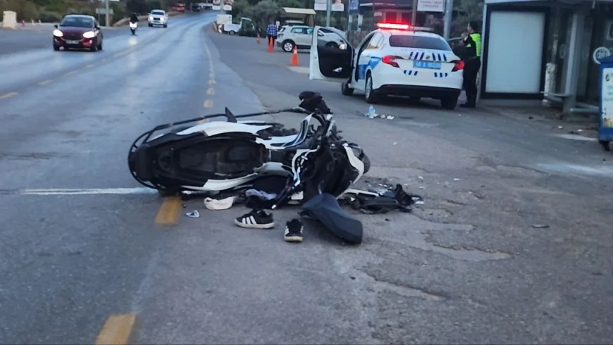 Bodrum Torba'da Feci Motosiklet Kazası: 2 Yaralı