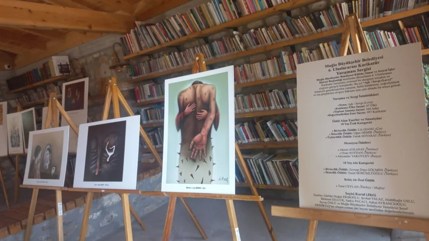 Aşk ve Sevgi'nin karikatürleri sergilenmeye başlandı