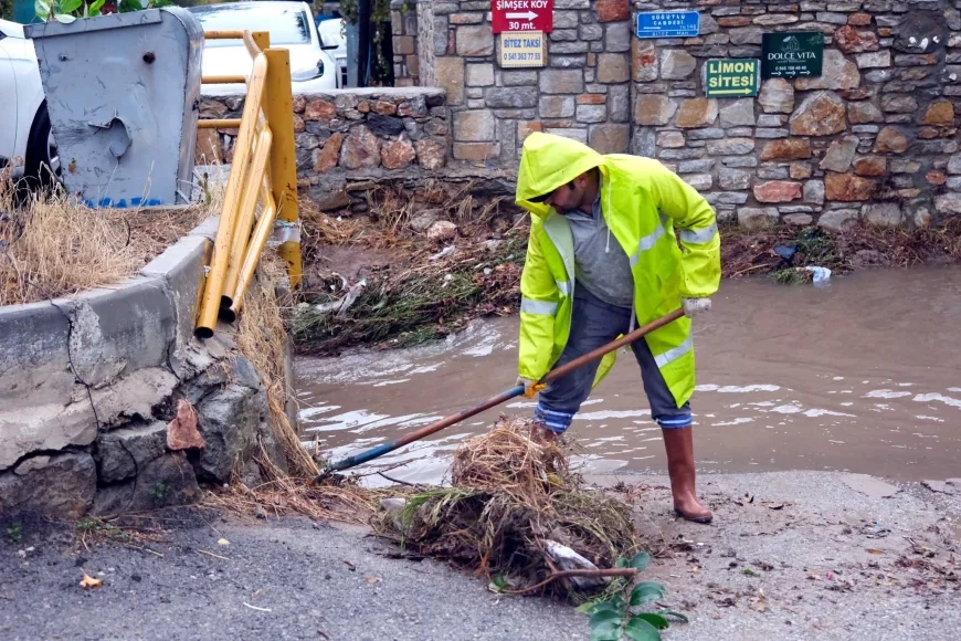 BODRUM’DA SAĞANAK ETKİLİ OLUYOR! VATANDAŞLARA DİKKAT ÇAĞRISI