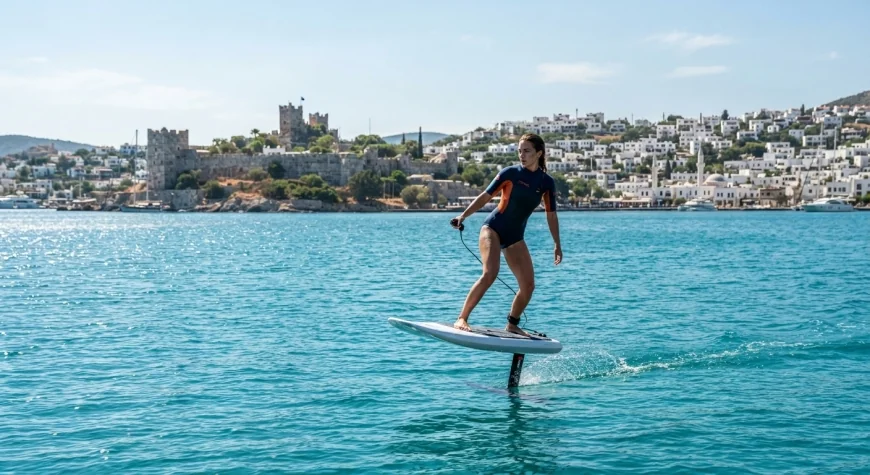 BODRUM’DA E-FOIL RÜZGARI: DÜNYACA ÜNLÜ SPORCULAR MAVİLİKLERDE BULUŞTU