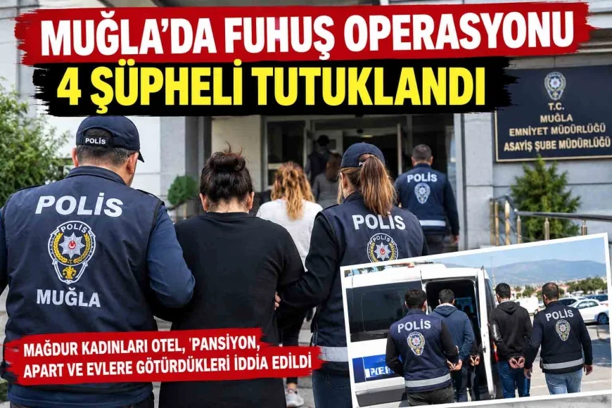 POLİS'TEN FUHUŞ OPERASYONU: 4 ŞÜPHELİ TUTUKLANDI