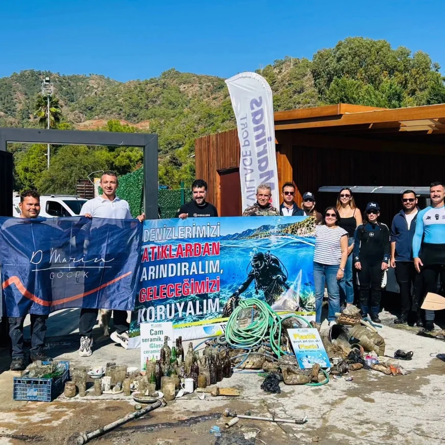 GÖCEK’TE DENİZİN DİBİNDEN ÇIKANLAR ŞAŞIRTTI!