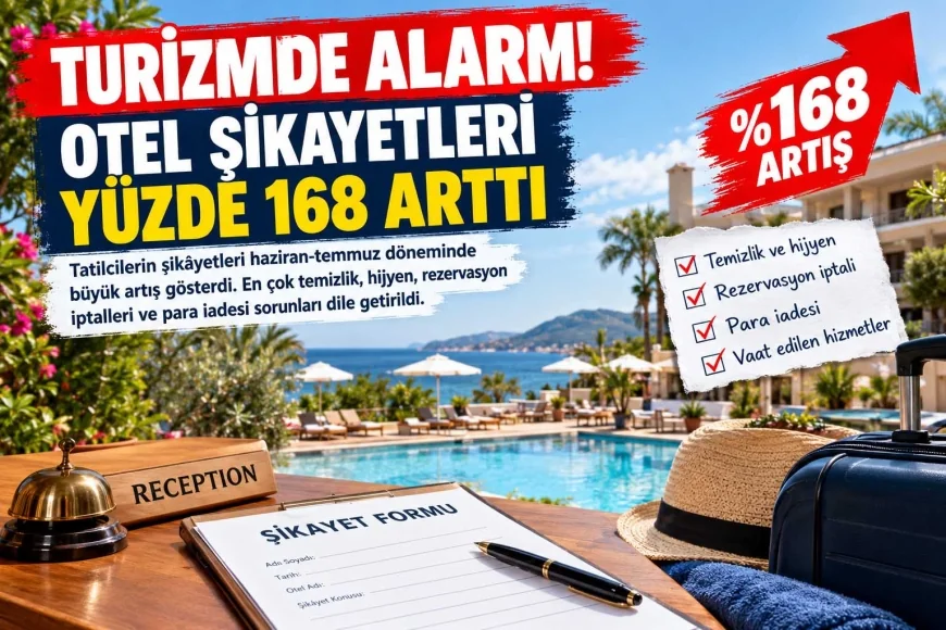 TURİZMDE ALARM! OTEL ŞİKÂYETLERİ BİR AYDA YÜZDE 168 ARTTI