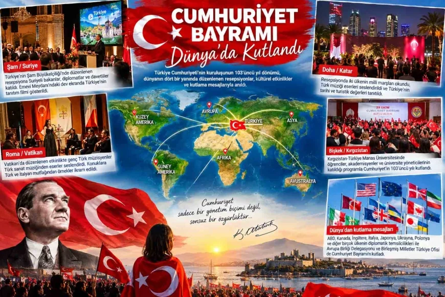 CUMHURİYET BAYRAMI DÜNYADA KUTLANDI