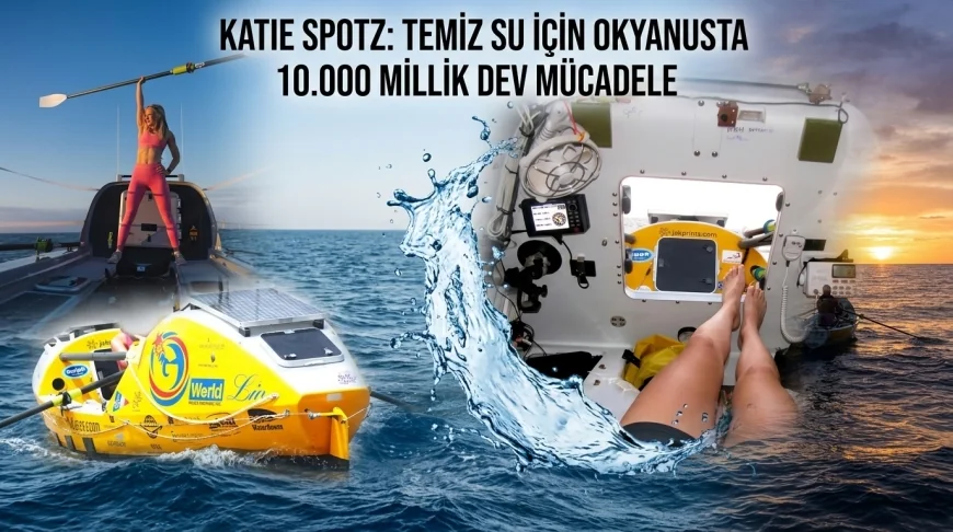 OKYANUSTA  TEK BAŞINA....10 BİN MİL BOYUNCA TEK BAŞINA KÜREK ÇEKECEK: HEDEFİ 100 BİN İNSANA TEMİZ SU