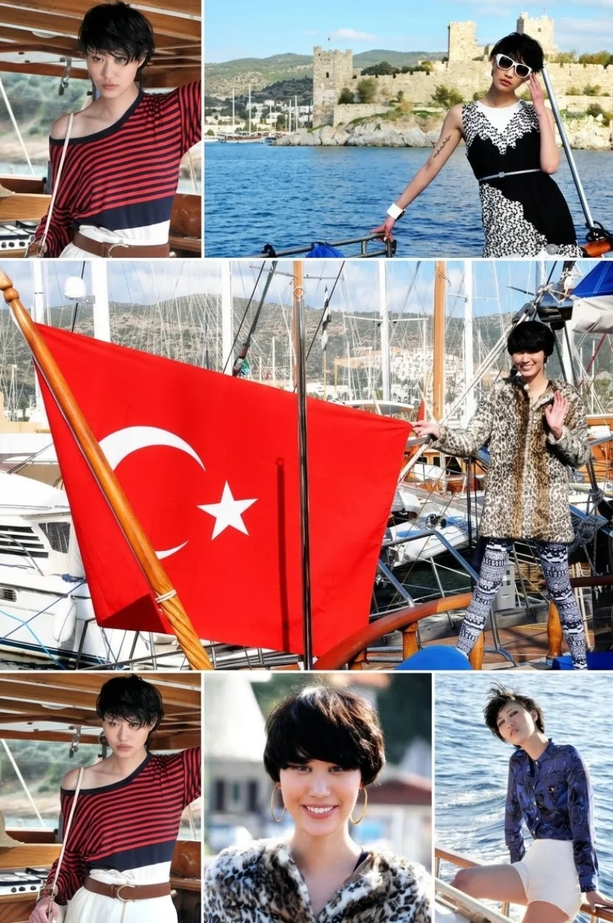 Çinli Manken Huang Zheng Bodrum’da Hem İş Hem Tatil Yaptı: Çinli Turistler İçin Gönüllü Elçi Oldu